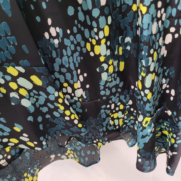 Torrid Midi Bubble Charm Flutter Sleeve Faux Wrap‎ Dress - Picture 2 of 9